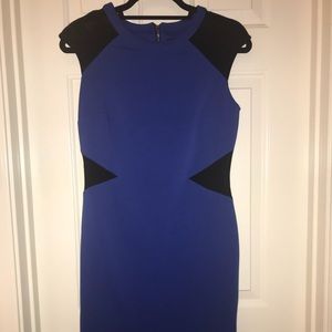 Blue and Black Dress
